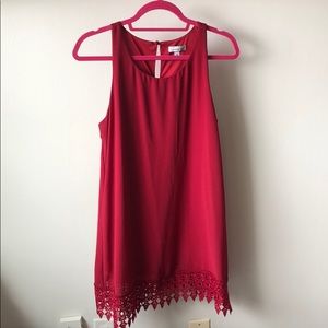 Red Shift Dress